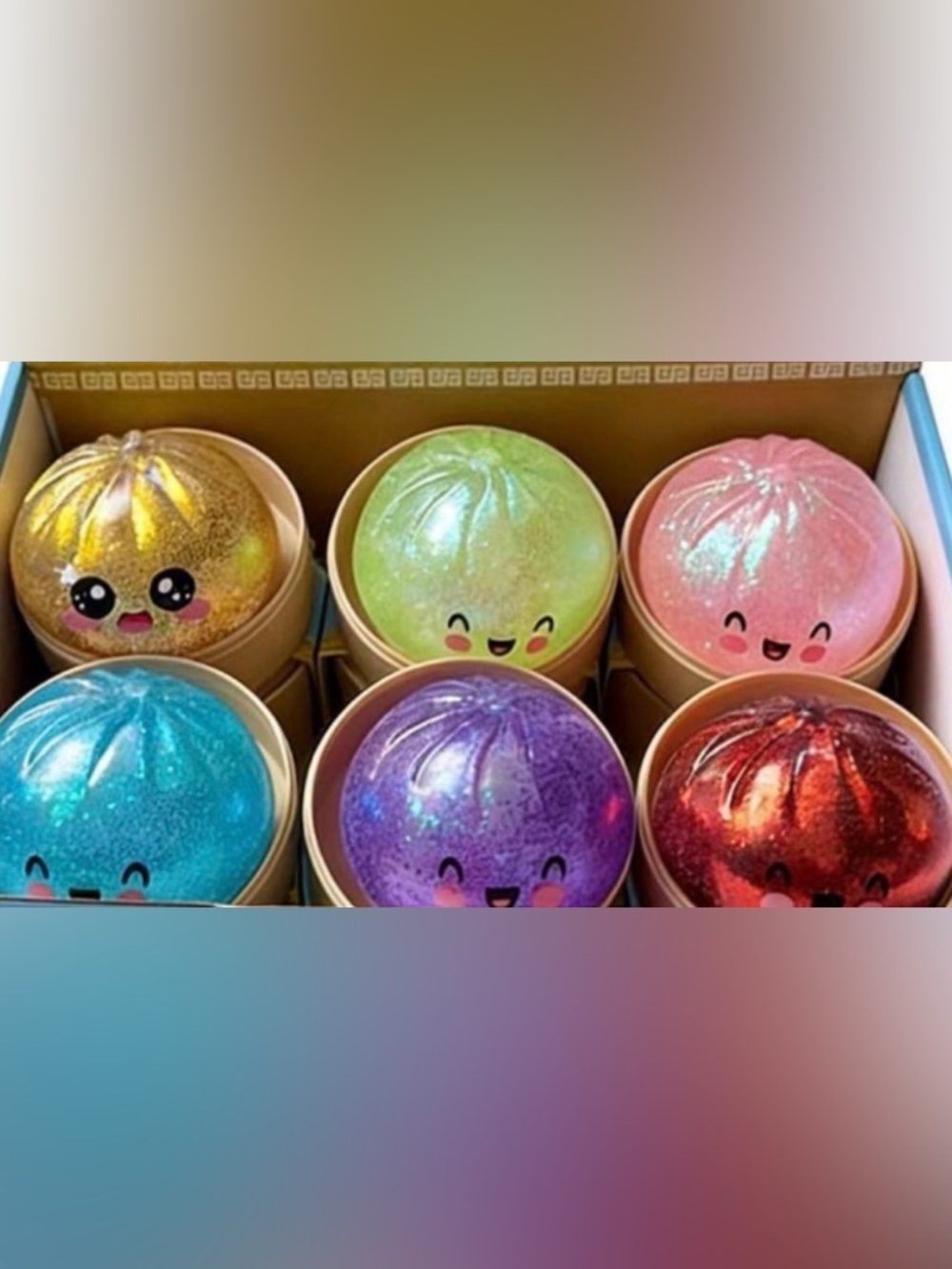 Viral Squishy  BUN - Glitter Dumpling